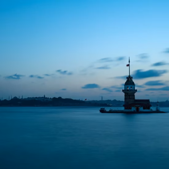 Shot of an anatolian park captured in the sunrise in turkey