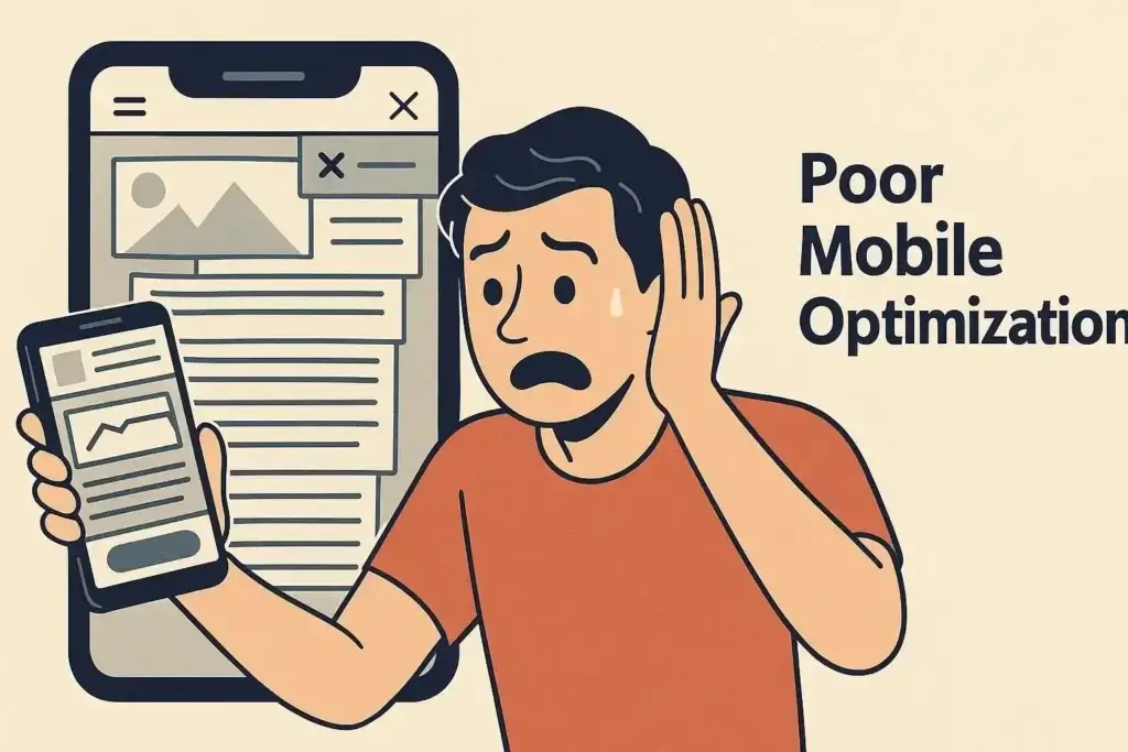 Poor Mobile Optimization