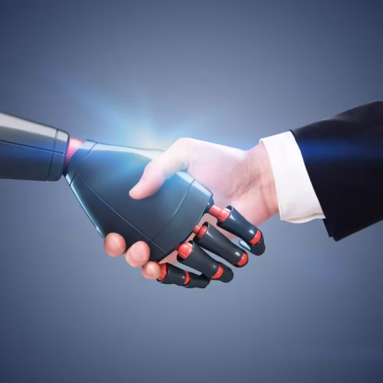 Human and robot handshake partnership