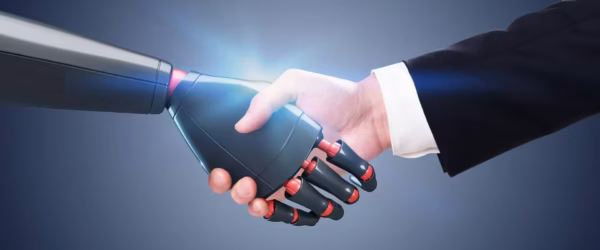 Human and robot handshake partnership