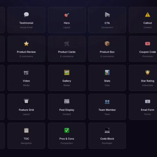 ACF Blocks - Premium WordPress Block Collection 28+ Custom Blocks for ACF Pro2025