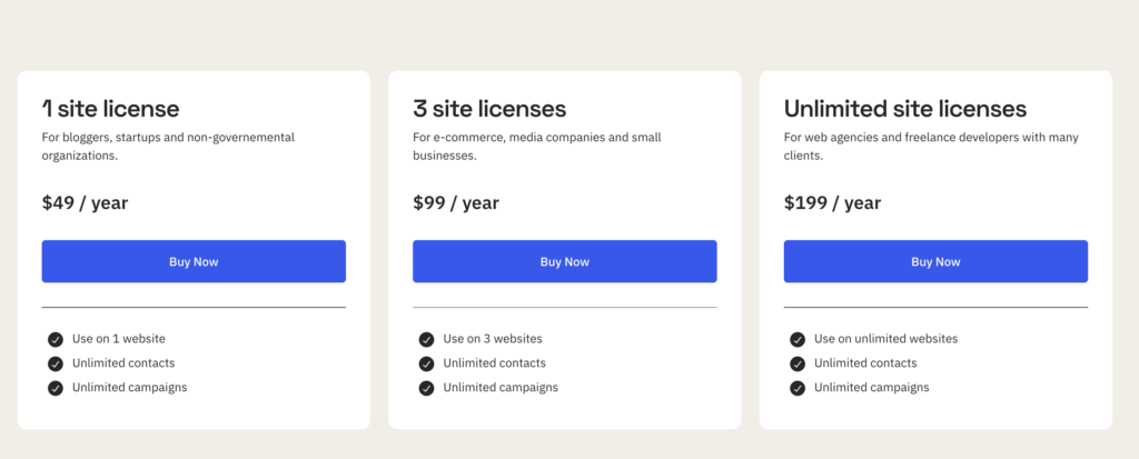 Pricing MailerPress2026