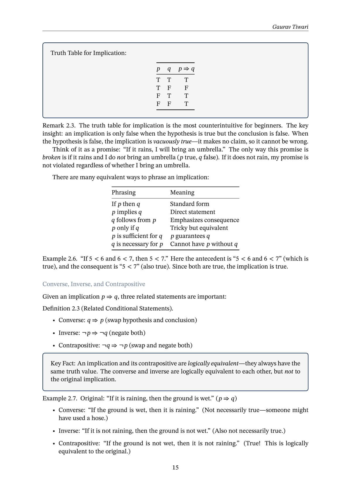 Sample page 2 from A Trip to Mathematics: From Logic to Equations