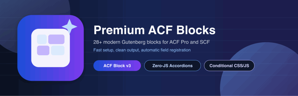 GT ACF Blocks Plugin