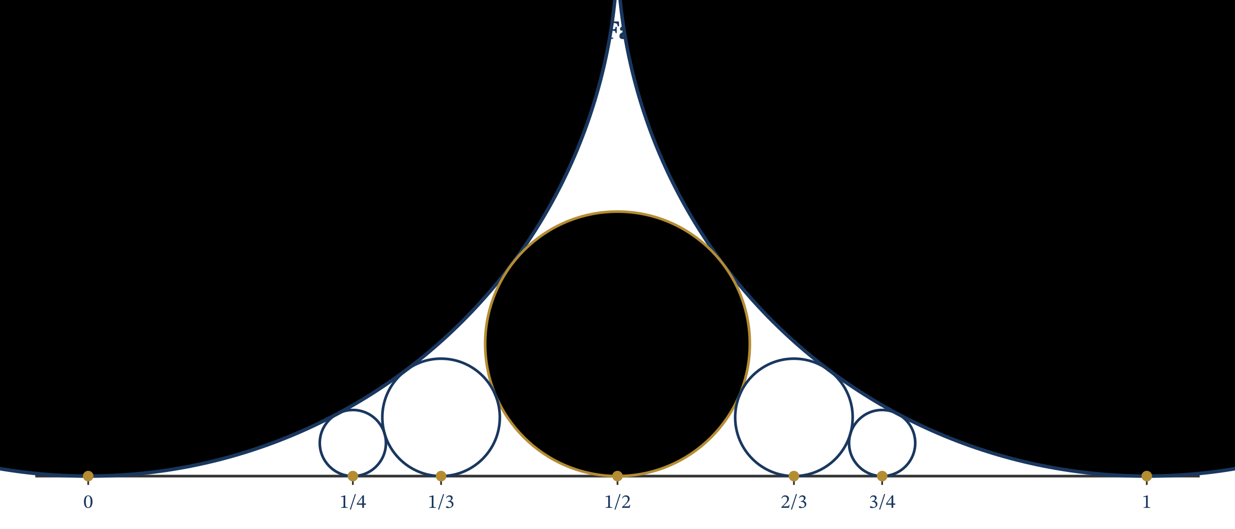 Ford circles and the circle method