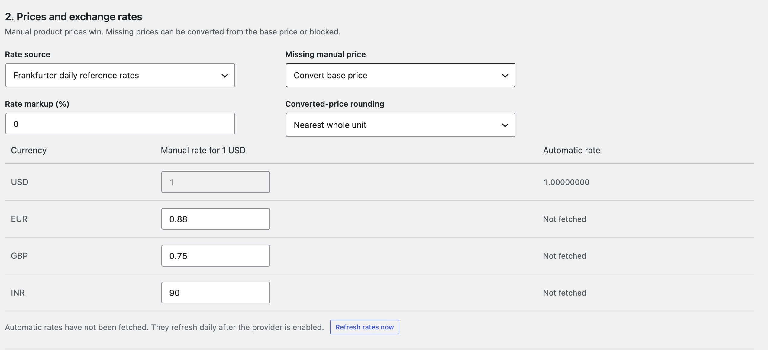 GT Extensions price and exchange rate controls for FluentCart multi-currency checkout