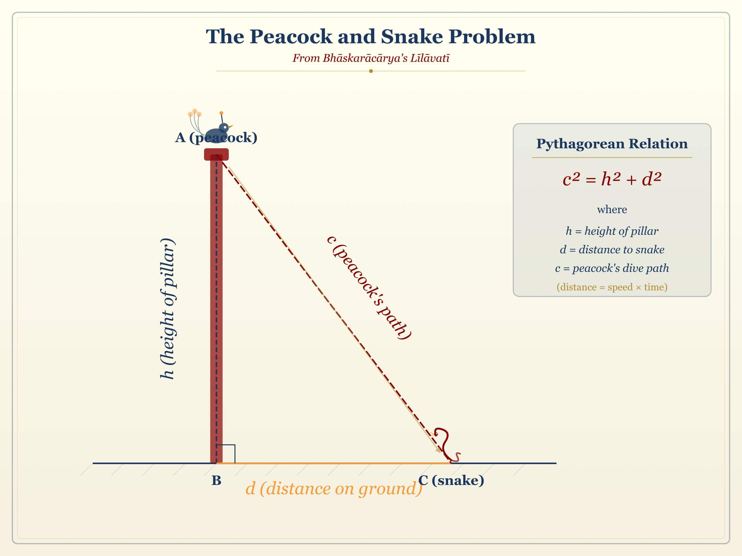 The peacock and snake problem