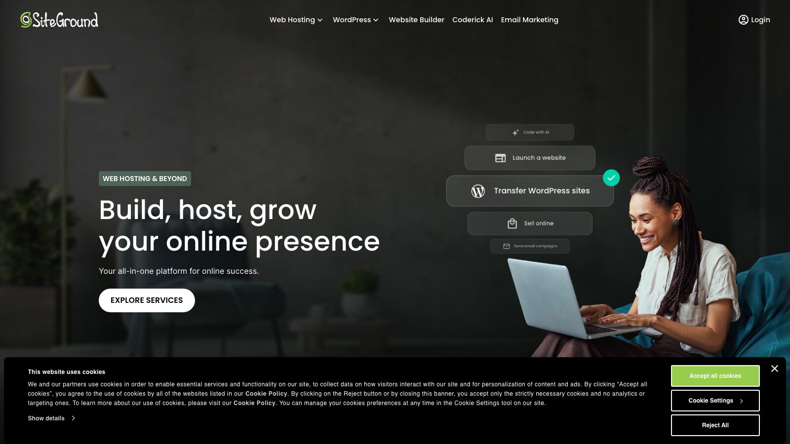 SiteGround web hosting