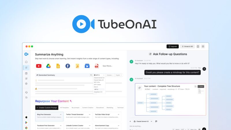 TubeOnAI logo