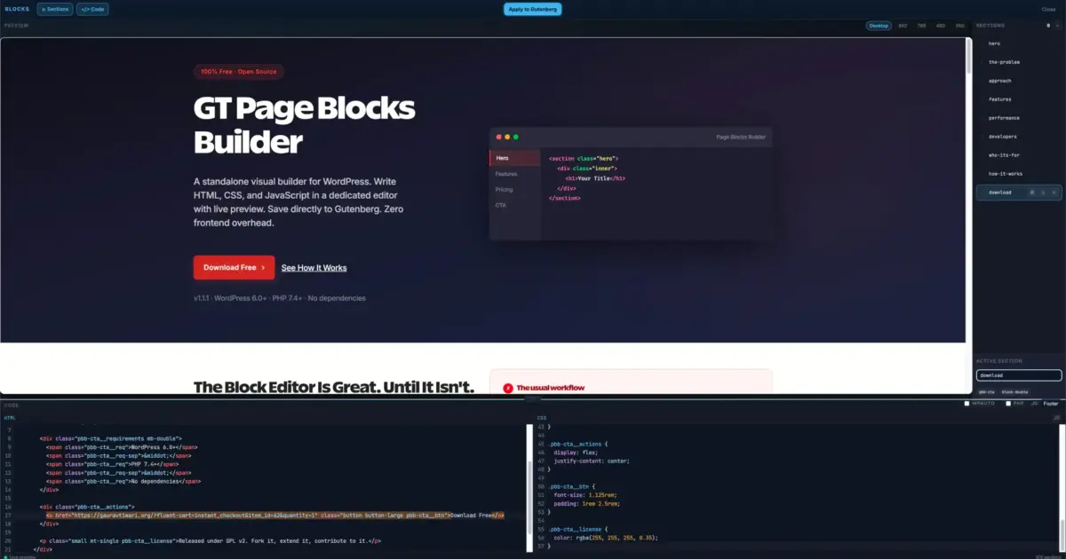 GT Page Blocks Builder Training