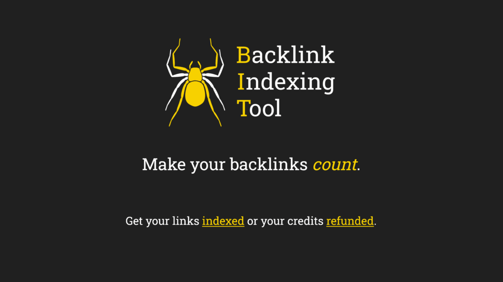 BacklinkIndexingTool.com indexing service