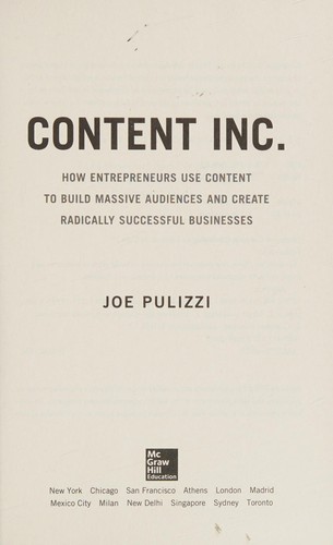 Content Inc. by Joe Pulizzi