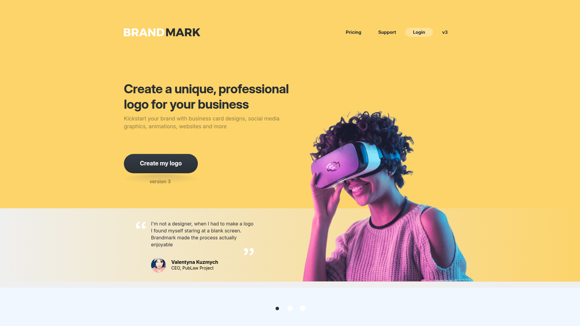 Brandmark AI logo generator producing high-quality brand designs
