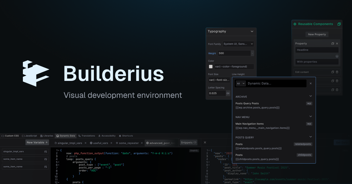 Builderius Screenshot