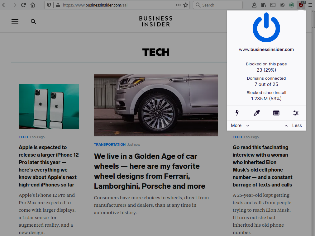 uBlock Origin - Firefox Extension