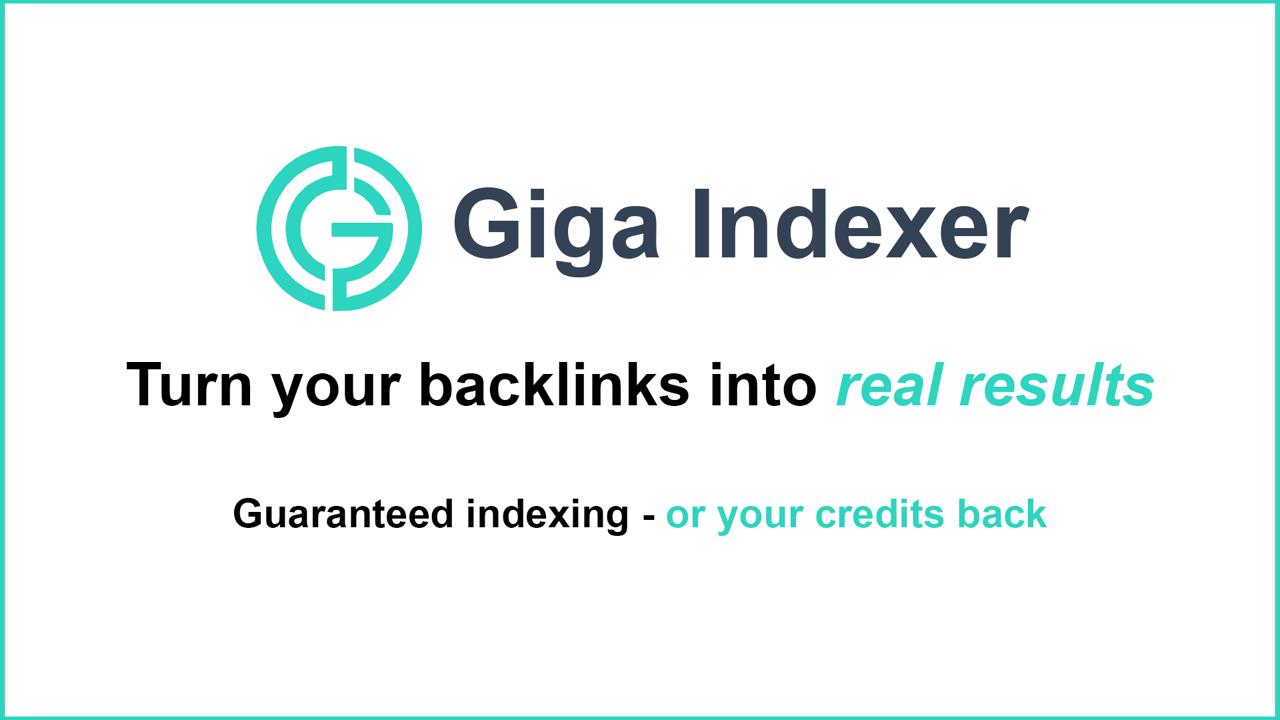 GigaIndexer bulk backlink indexing tool