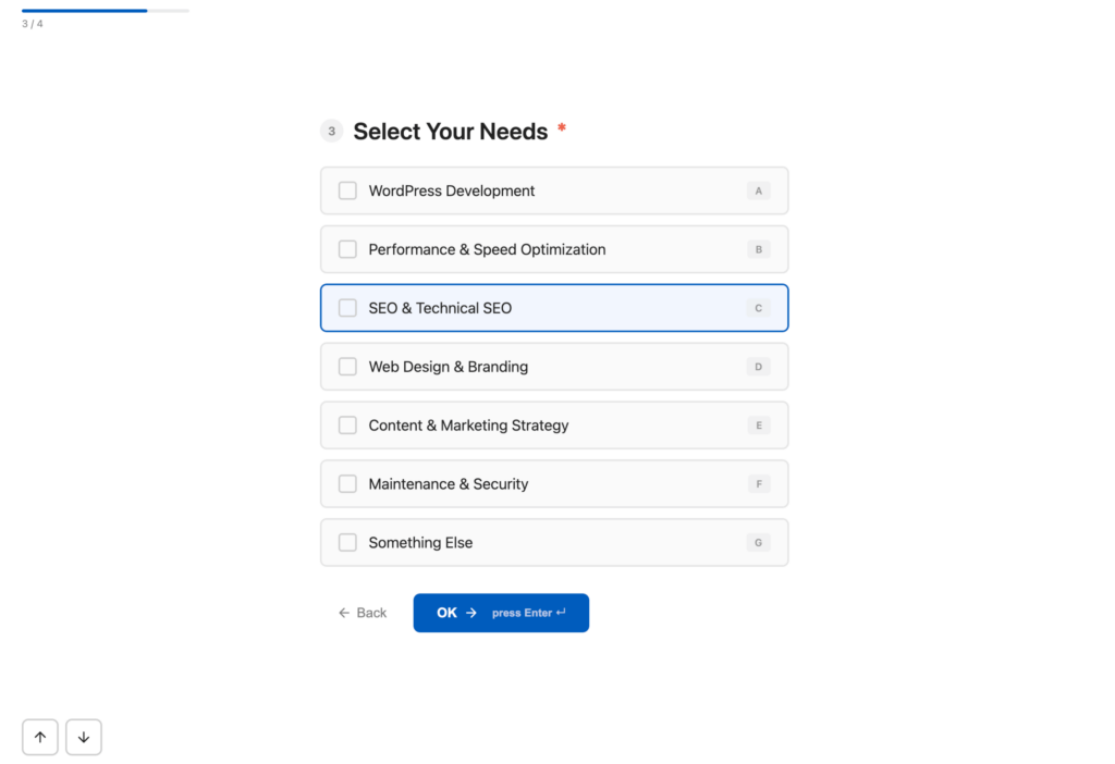 Core Forms Fullscreen mode in action.