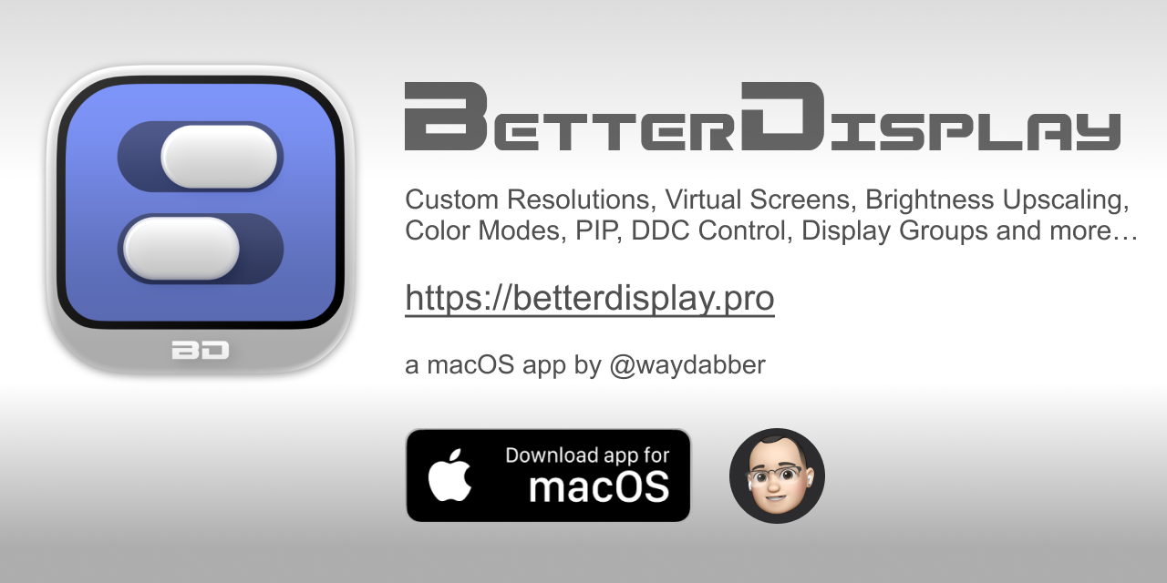 BetterDisplay - Mac App