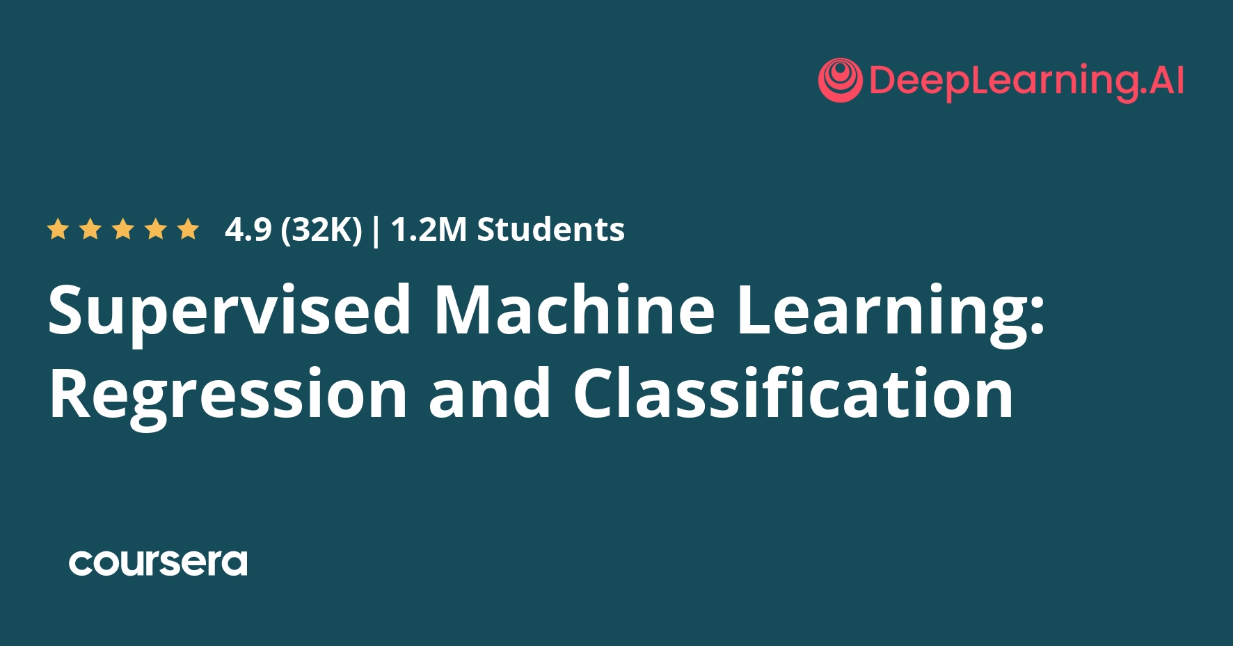 Machine Learning Course by Coursera