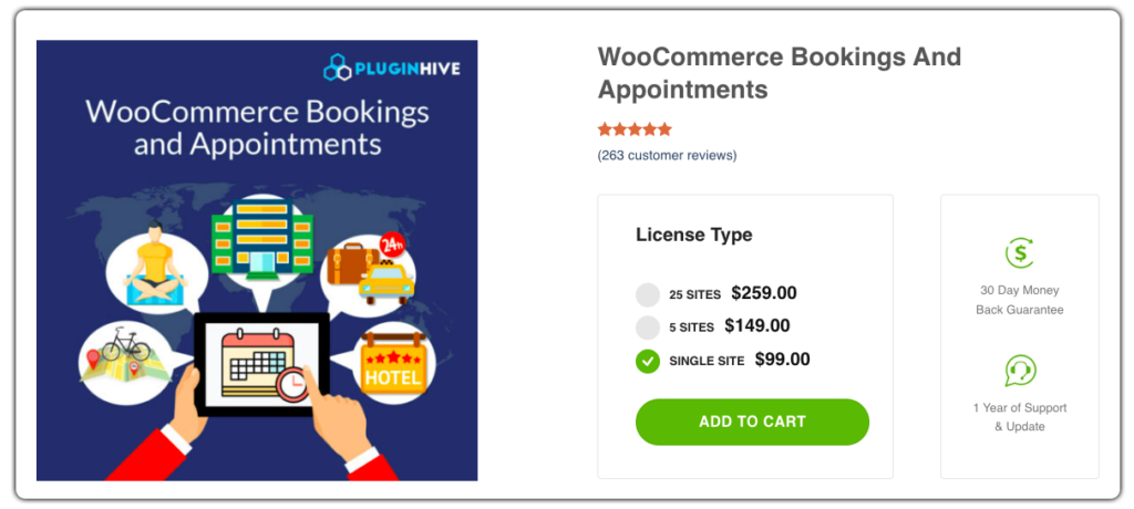 WooCommerce Bookings (PluginHive)