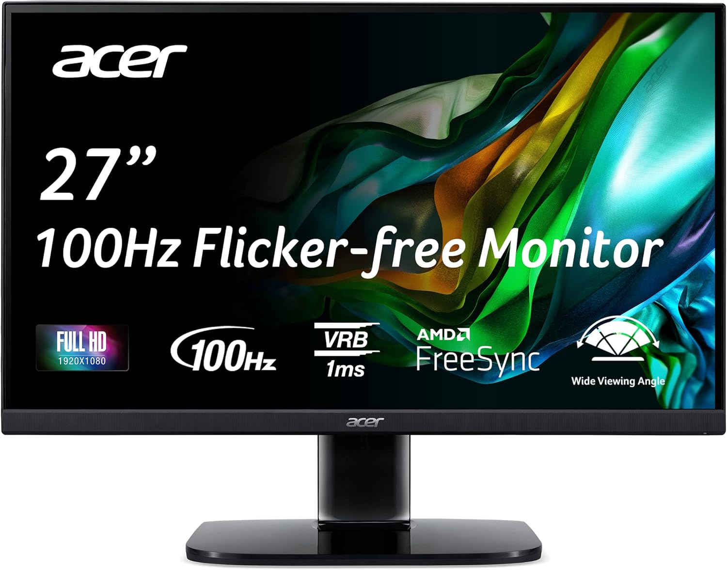 Acer KB272 EBI 27-Inch IPS Full HD 1920 x 1080 Zero-Frame Monitor