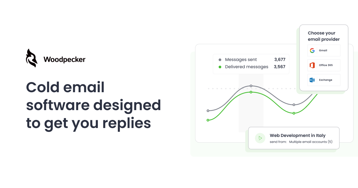 Woodpecker cold email tool for agencies with bounce shield and adaptive sending
