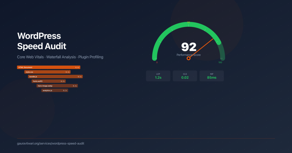 WordPress Speed Audit Services - Gaurav Tiwari