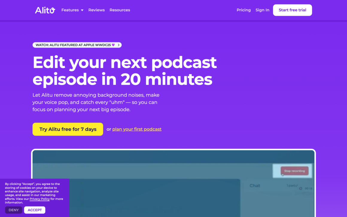 Alitu Automated Podcast Maker