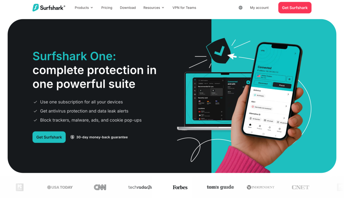 Surfshark One VPN Antivirus
