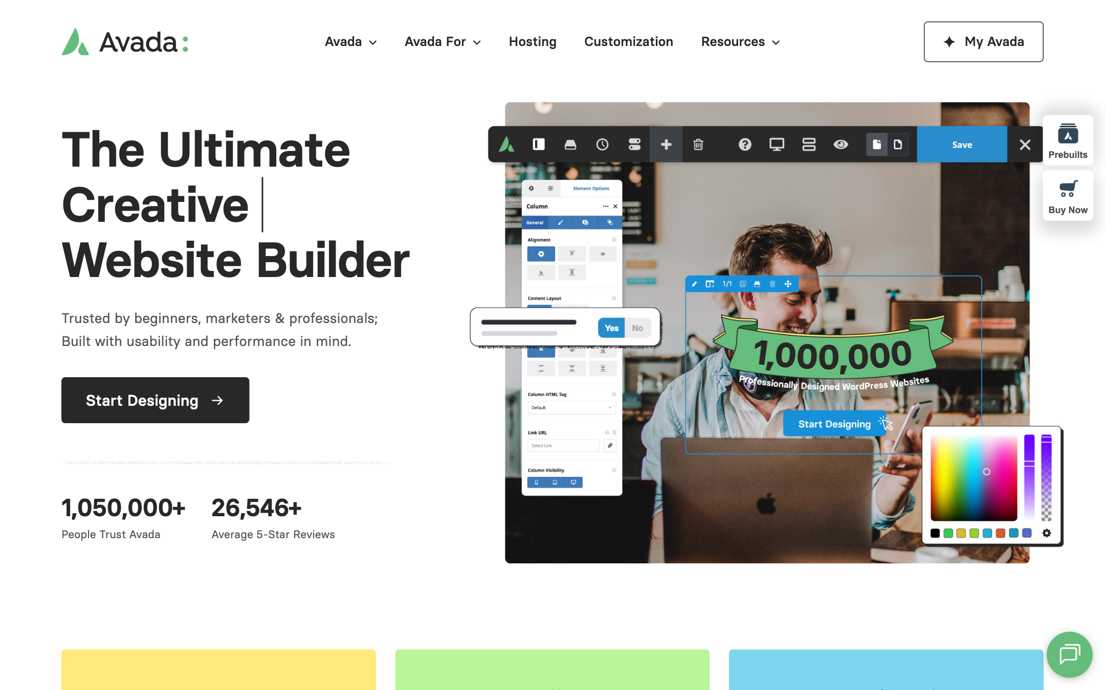 Avada, the ultimate creative WordPress theme website builder