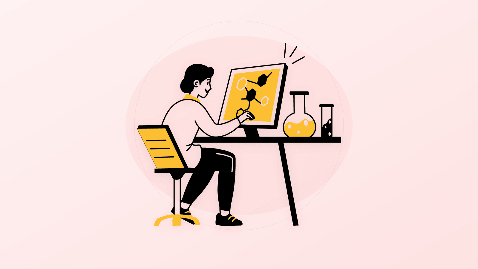 Illustration of blood cell biology and pharmaceutical science research