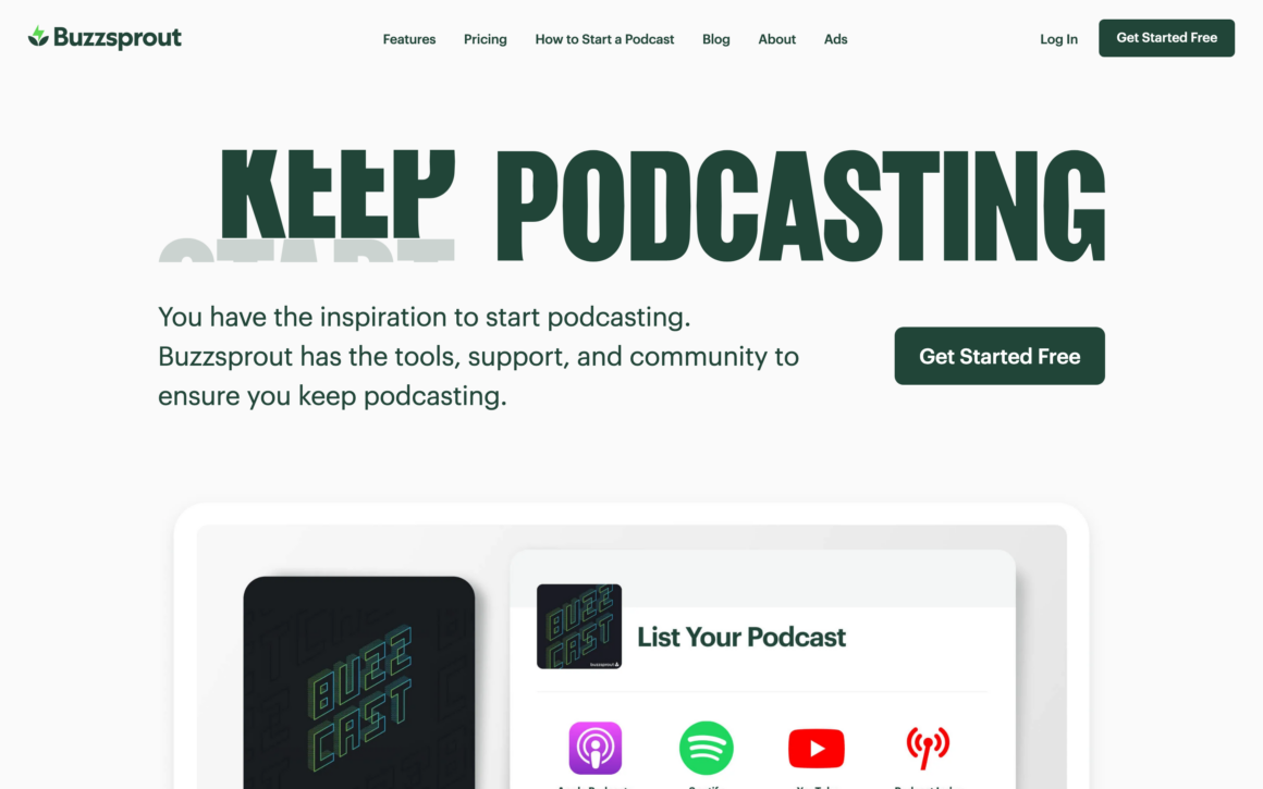 Buzzsprout Podcast Hosting