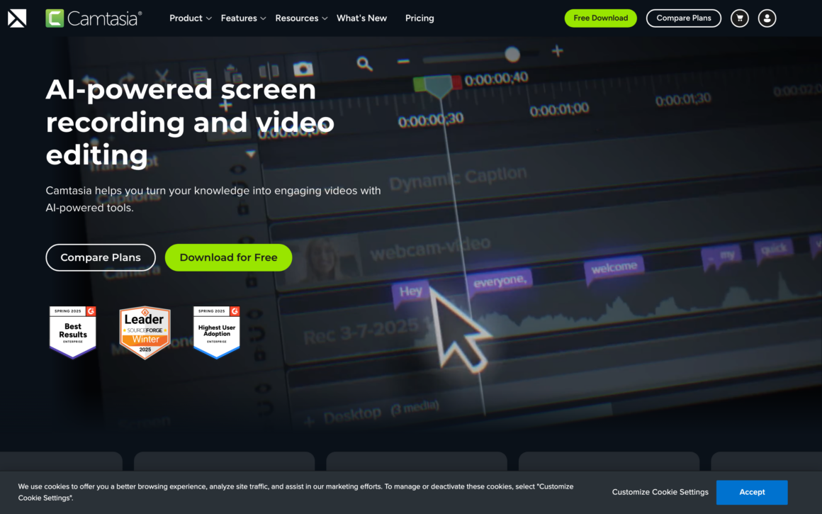 Camtasia Screen Recorder and Video Editor