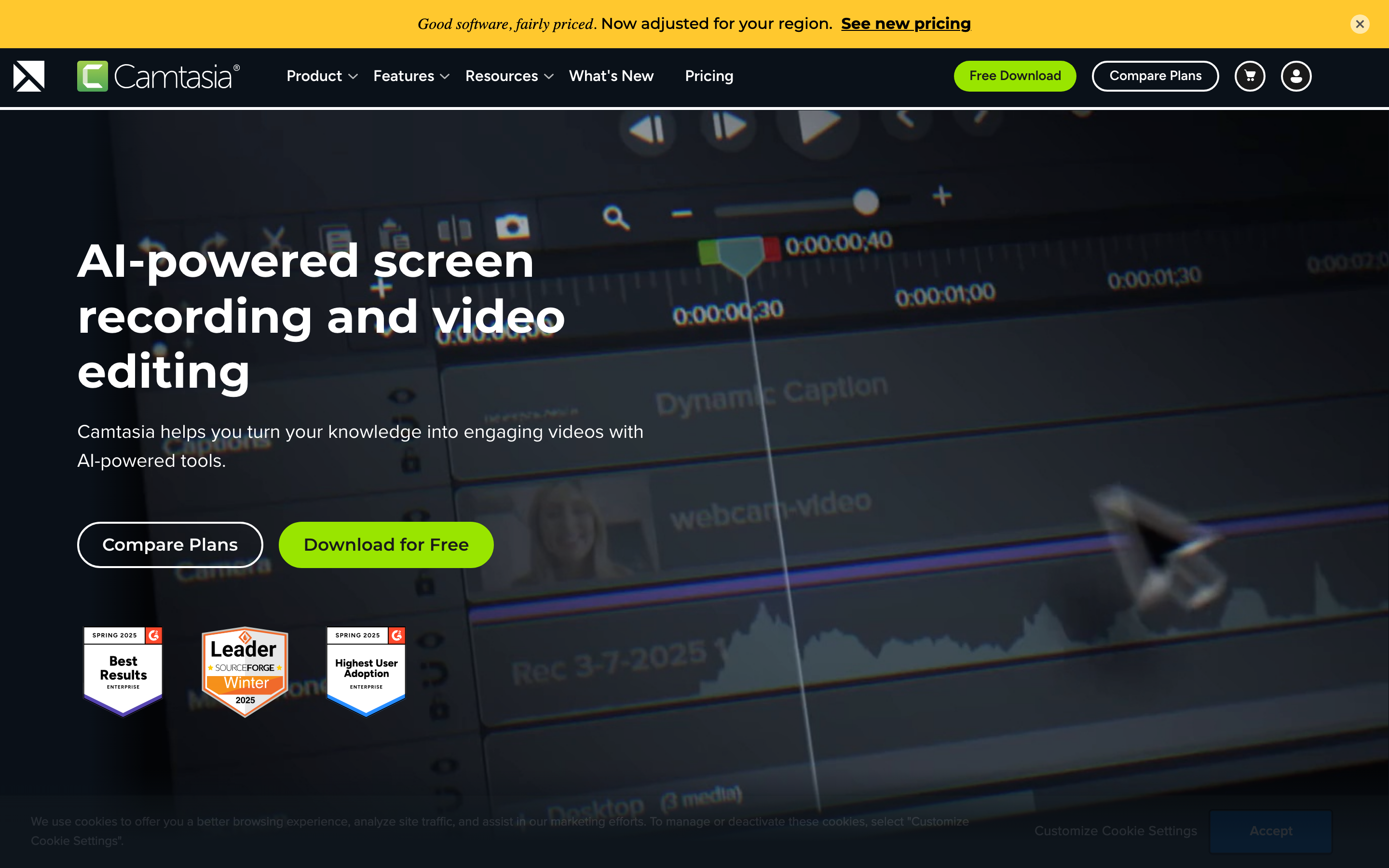TechSmith Camtasia — all-in-one record Mac screen with sound and edit