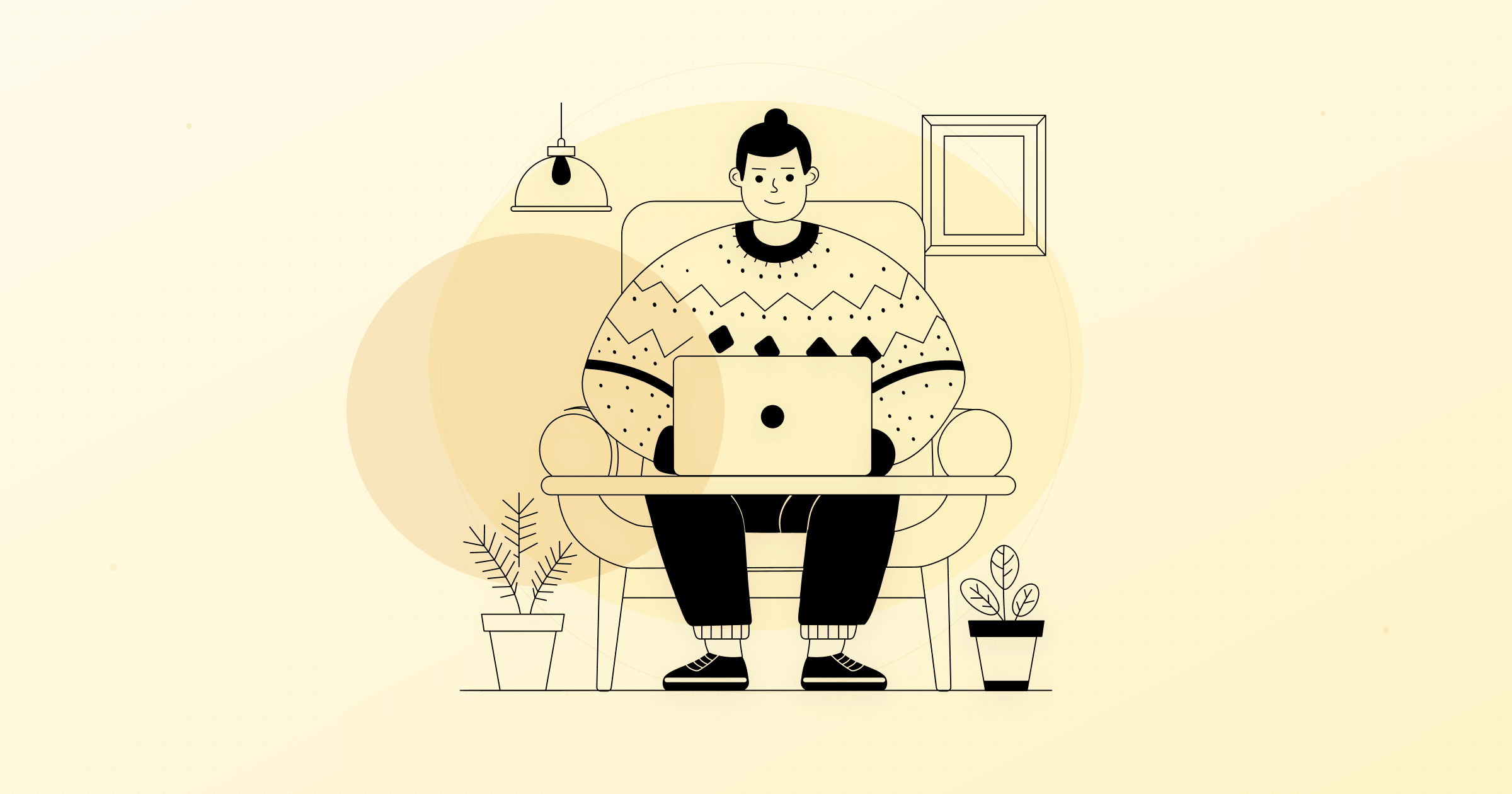 Person working remotely from home on laptop illustrating career re-entry after a break