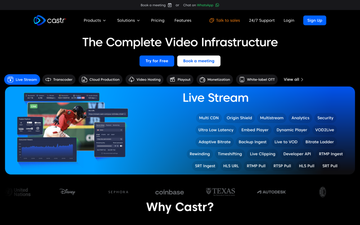Castr Live Podcast Streaming