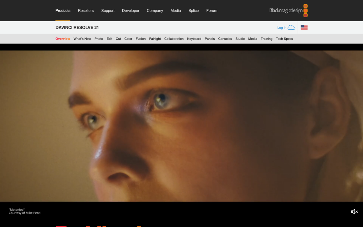 DaVinci Resolve Video Editor