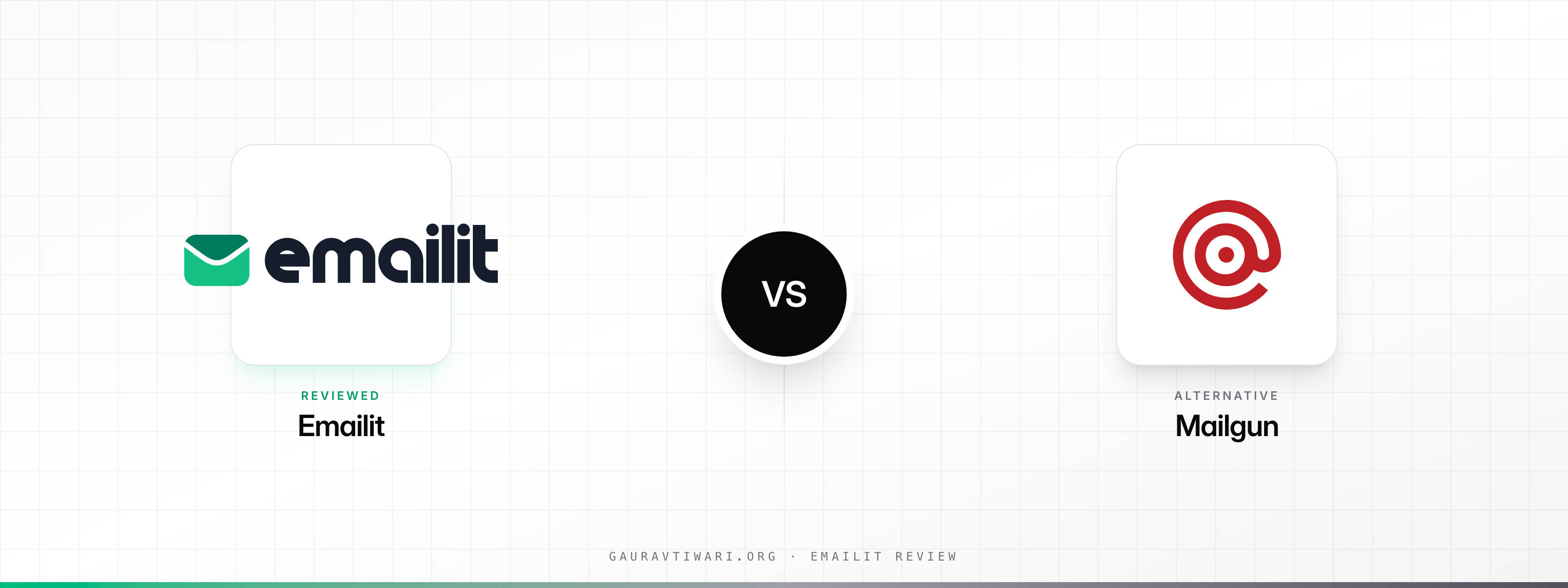 Emailit vs Mailgun comparison banner with both brand logos