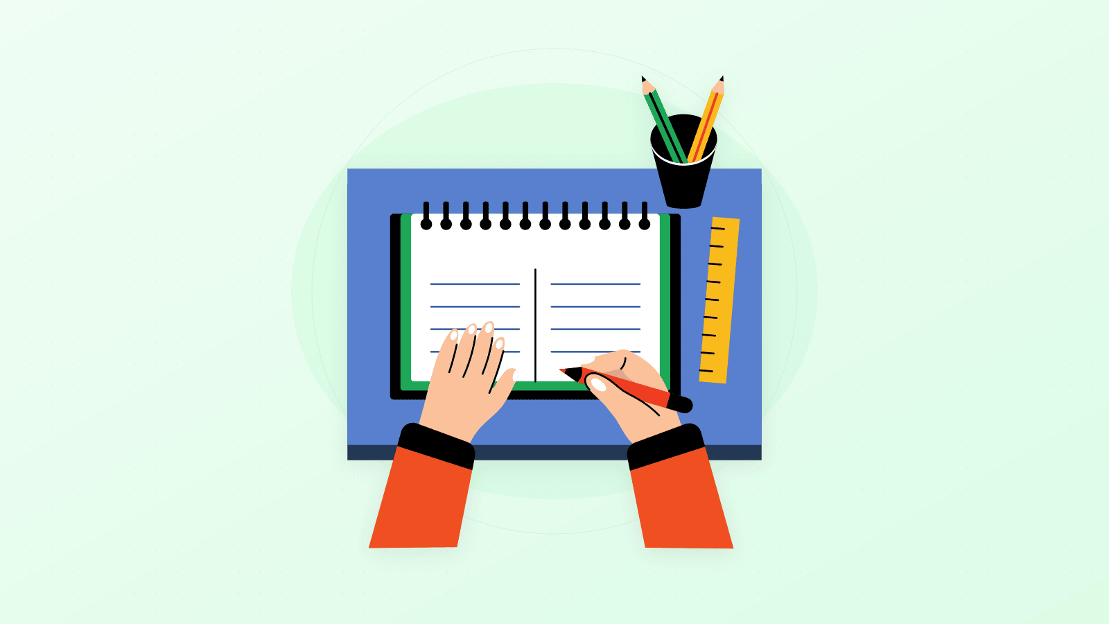 Mathematics study notebook illustration for functional analysis