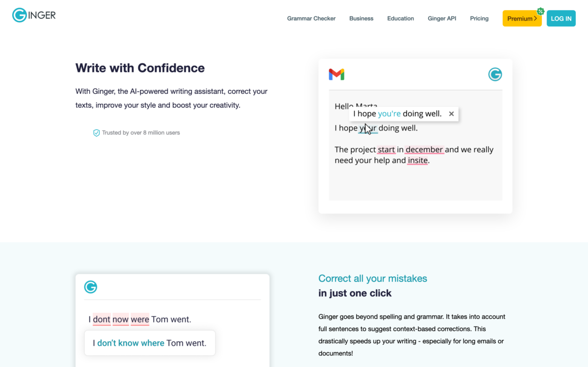 Ginger Software Grammar Checker