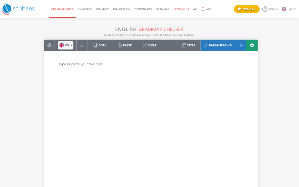 Scribens Free Online Grammar Checker