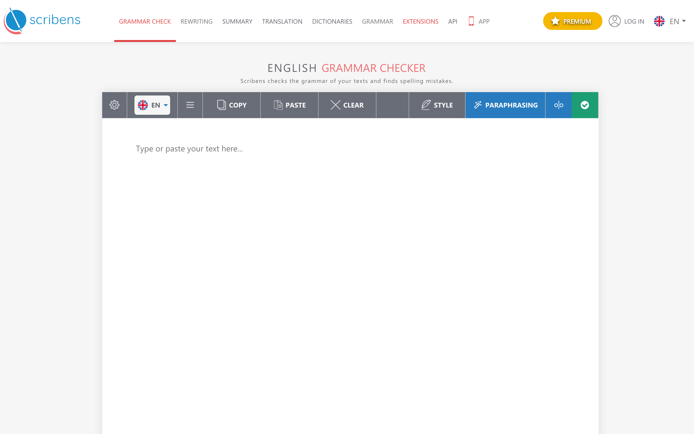 Scribens free grammar and punctuation checker