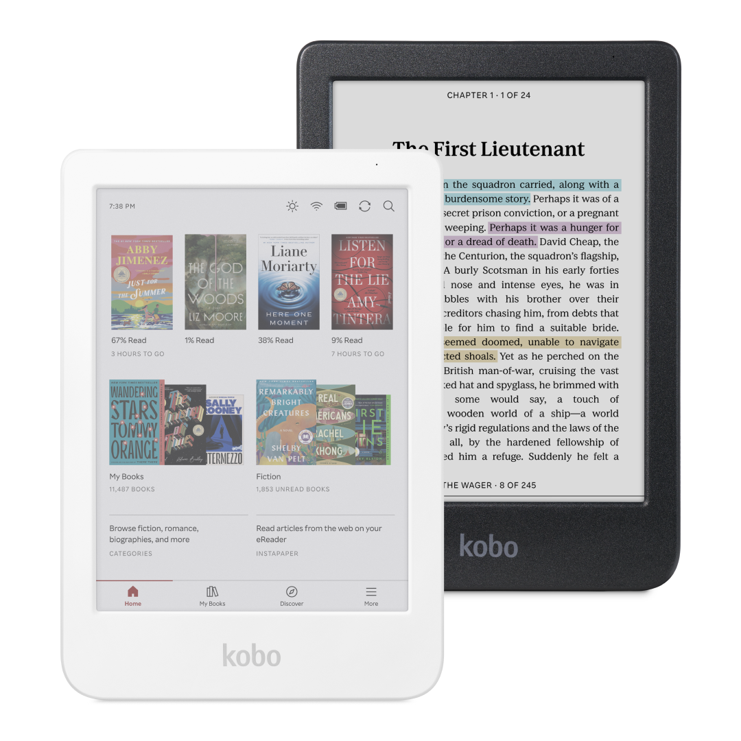 Kobo Clara Colour 6-inch budget color e-reader product photo