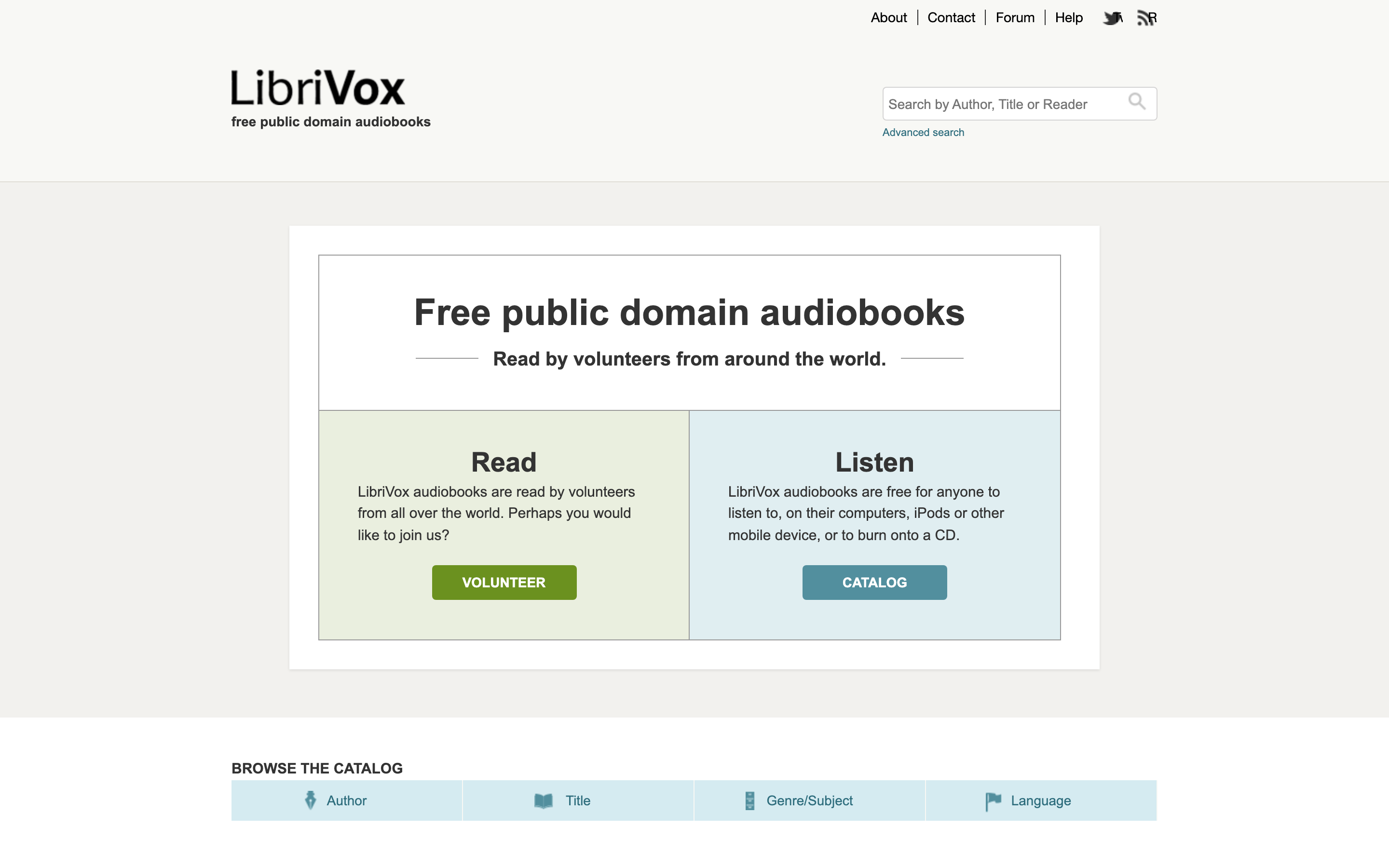 LibriVox — free online library of public domain audiobooks
