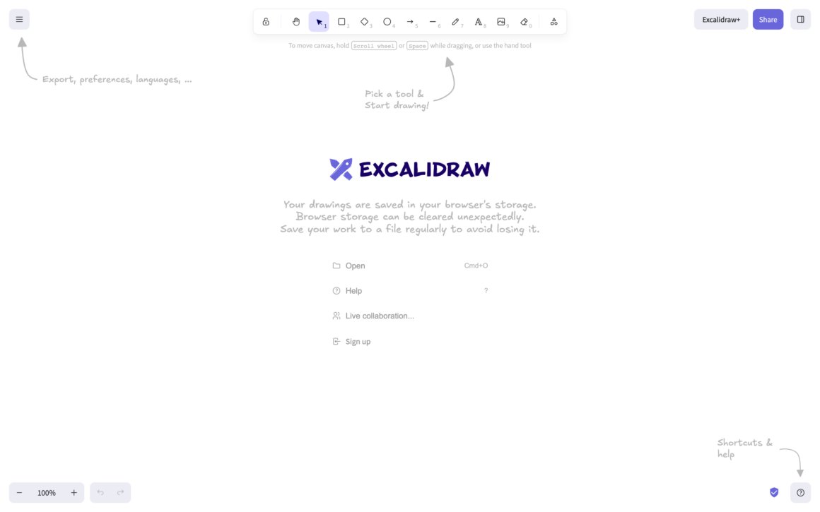 Excalidraw Hand-Drawn Mind Maps