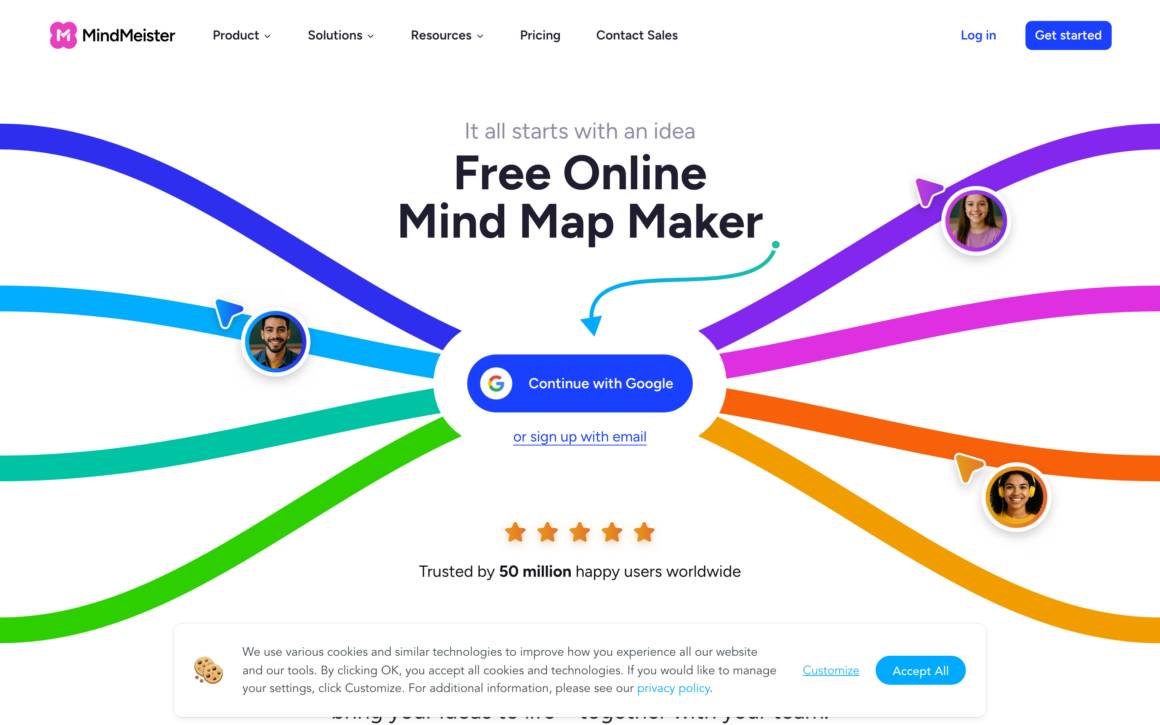 MindMeister Cloud Mind Mapping