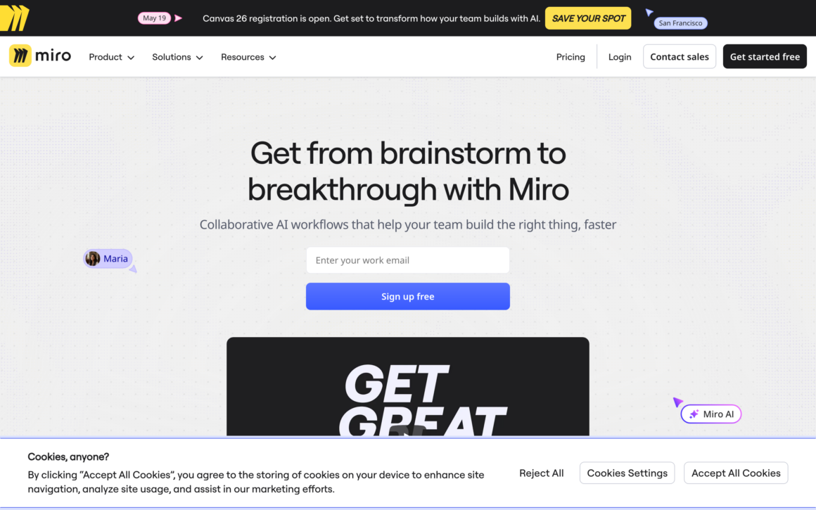 Miro Whiteboard Mind Maps