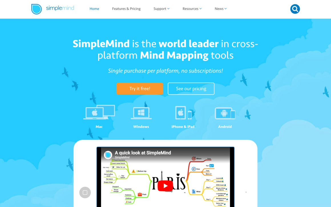 SimpleMind Mobile Mind Mapping