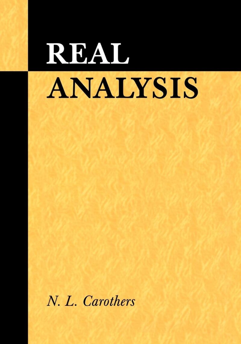 Real Analysis by Carothers book cover