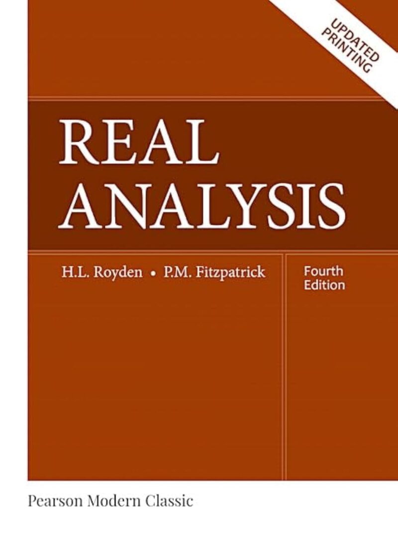 Real Analysis by Royden book cover